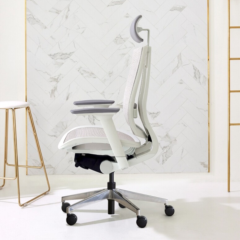 듀오백,듀오백 브라보 BR-200MW 알루미늄베이스 메쉬 컴퓨터 책상 의자