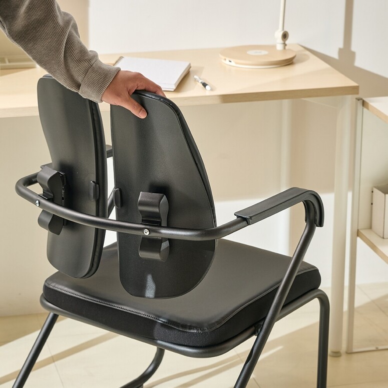 듀오백,듀오백 DK-073B 인조가죽 학생 책상 독서실 의자